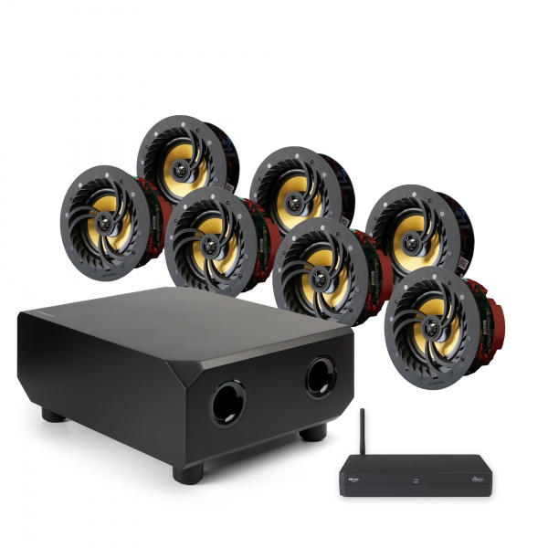 7.1 Wireless In-Ceiling Surround Sound Cinema Kit - With WiSA Cinema Hub